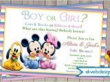 Mickey and Minnie Mouse Baby Shower Invitations June 2014