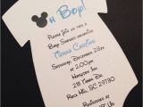 Mickey Mouse Baby Shower Invitations Blue Mickey Mouse Esie Baby Shower Invitation All