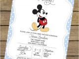 Mickey Mouse Baby Shower Invitations for A Boy Mickey Mouse Baby Shower Invitation Boy Baby by