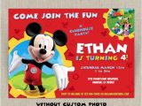 Mickey Mouse Clubhouse Custom Birthday Invitations Party Invitations Disney Mickey Mouse Clubhouse Party