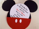 Mickey Mouse Customized Birthday Invitations Handmade Custom Red Mickey Mouse Birthday Invitations Set Of