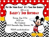 Mickey Mouse Party Invitation Template Mickey Mouse Invitation Templates 29 Free Psd Vector