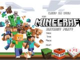 Minecraft Party Invitation Template 41 Printable Birthday Party Cards Invitations for Kids