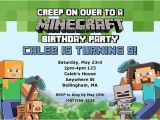 Minecraft Party Invitation Template 71 Printable Birthday Invitation Templates Word Psd