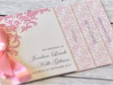 Minibook Wedding Invitations Mini Book Wedding Invitation Damask