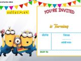 Minion Birthday Party Invitations Templates Free Printable Minion Birthday Invitation Templates