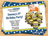 Minion Birthday Party Invitations Templates Minion Birthday Party Invitations Ideas Drevio