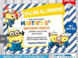 Minions Party Invites Minion Birthday Invitations Best Party Ideas