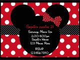 Minnie and Mickey Mouse Party Invitations Minnie Mouse Party Red On Pinterest