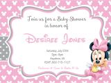 Minnie Mouse Baby Shower Invitation Minnie Mouse Baby Shower Invitations Templates