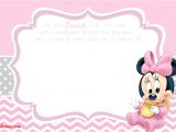 Minnie Mouse Baby Shower Invites New Free Printable Mickey Mouse Baby Shower Invitation