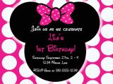 Minnie Mouse Party Invitation Template Free Editable Minnie Mouse Birthday Invitations Minnie