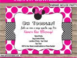 Minnie Mouse Party Invitation Template Minnie Mouse Party Invitations Template Birthday Party