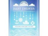 Mobile Baby Shower Invitations Nautical Mobile Baby Shower Invitation