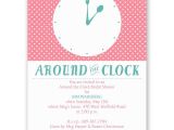 Modern Bridal Shower Invitation Wording Around the Clock Service and Support for Customers Around