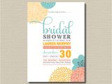 Modern Bridal Shower Invitation Wording Printable Bridal Shower Invitation Modern by Rosiedaydesign
