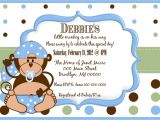 Monkey Baby Shower Invitations for Boys Little Monkey Boy Baby Shower Invitation