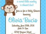 Monkey Baby Shower Invitations for Boys Monkey Baby Shower Invitations for Boy