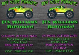 Monster Jam Birthday Invitation Template Monster Jam Birthday Invitation Template Postermywall