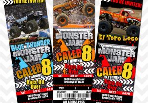 Monster Jam Birthday Invitation Template Monster Jam Invitation On Storenvy