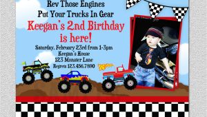 Monster Truck Birthday Invitations Party City Monster Truck Birthday Party Invitations Various