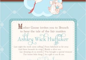 Mother Goose Baby Shower Invitations Ink D Life On Paper Mother Goose Baby Shower Invites