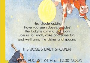 Mother Goose Baby Shower Invitations Items Similar to Classic Mother Goose Baby Shower