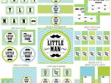 Mustache Birthday Party Printables Free Little Man Mustache Set Extras Little Man Mustache