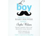 Mustache Invitations for Baby Shower Blue It S A Boy Mustache Baby Shower Invitations
