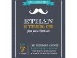 Mustache Invitations for First Birthday Little Man Mustache 1st Birthday Party Invitations