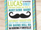 Mustache Invitations for First Birthday Mustache Bash Little Man 1st Birthday Party event Printable