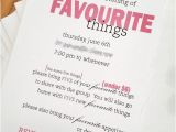 My Favorite Things Party Invitation Wording Invitation Wording Night Out and Party Ts On Pinterest