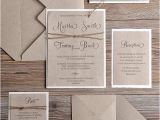 Natural Paper Wedding Invitations Rustic Wedding Invitations 20 Country Style Lace