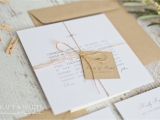 Natural Paper Wedding Invitations Sample Design 5 Simplistic Natural Twine organic Wedding