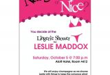 Naughty or Nice Bridal Shower Invitations Naughty or Nice Lingerie Shower Invitations