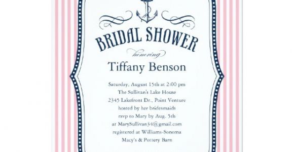 Nautical Bridal Shower Invitation Template Nautical Bridal Shower Invitations