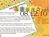 Neighborhood Block Party Invitation Template Free Invite124 Jpg