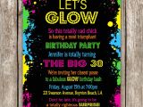 Neon Party Invitations Templates Free Neon Party Invitation Wording Glow In the Dark