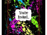 Neon Party Invitations Templates Free Party Invitations Very Best Neon Party Invitations Design