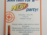Nerf Gun Party Invitation Template Nerf Birthday Party Invitation Inspired by Hue