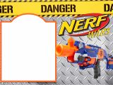 Nerf Party Invitation Template Nerf Gun Party Invitation Templates Free Invitation