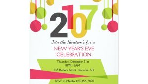 New Year Party Invitation 2017 2017 New Year 39 S Eve Party Invitation Zazzle