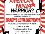 Ninja Party Invitation Template Free 17 American Ninja Warrior Party Ideas for Any Age