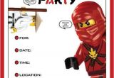 Ninjago Birthday Invitation Template 17 Best Ninjago Birthday Invitations Images On Pinterest