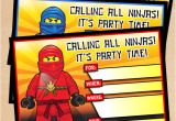 Ninjago Birthday Invitation Template Free Printable Lego Ninjago Birthday Invitation Set