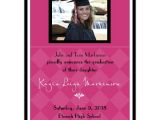 Non Photo Graduation Invitations Argyle Pink Graduation Photo Announcements Paperstyle
