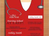 Nursing School Graduation Party Invitations Templates Free Printable Graduation Party Invitation Template Nurse