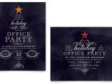 Office Christmas Party Invitation Template Office Holiday Party Poster Template Word Publisher