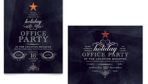 Office Christmas Party Invite Template Office Holiday Party Poster Template Word Publisher