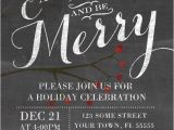 Office Party Invitation Template Editable Chalkboard Holiday Party Invitation Eat Drink and Be